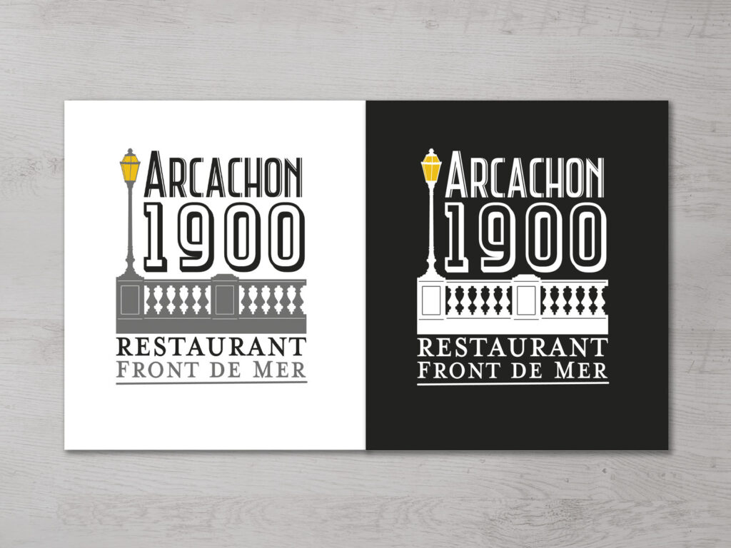 Carte de visite Restaurant Arcachon 1900